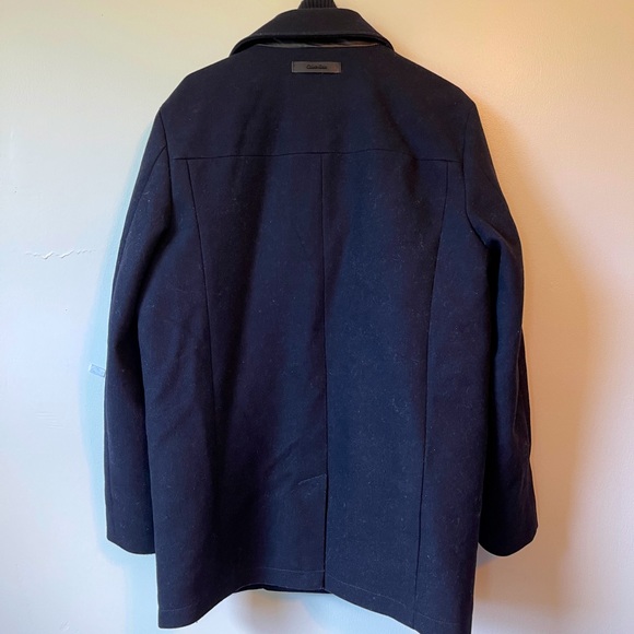 Mens Calvin Klein Pea Coat - Picture 2 of 4